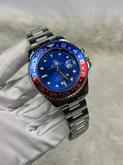 روليكس صب مارين& GMT_Master ll بضهر شفاف وحركة عقرب سحاب