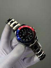 روليكس صب مارين& GMT_Master ll بضهر شفاف وحركة عقرب سحاب