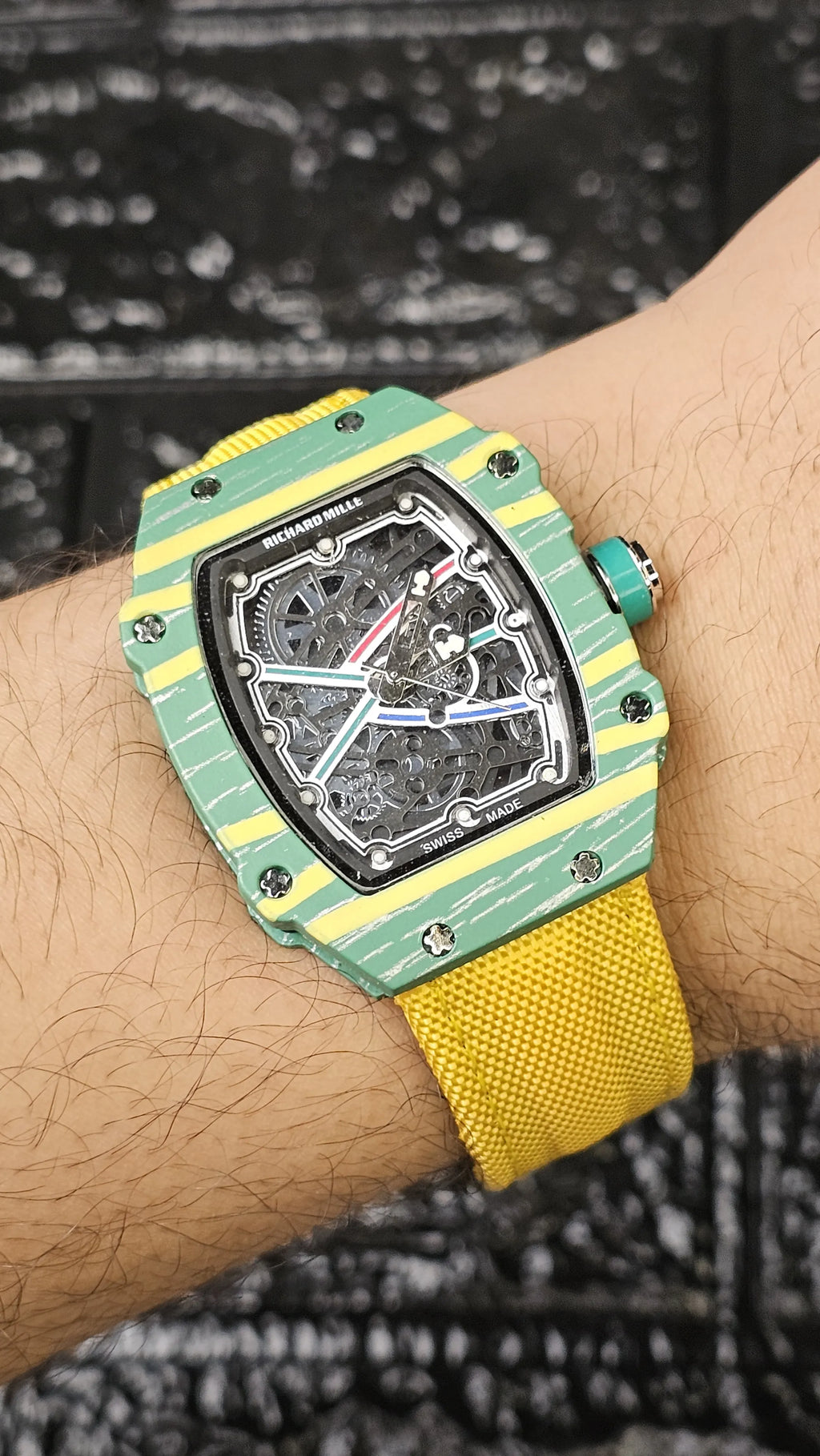 Richard Mille Tonneau-shaped skeleton watches
