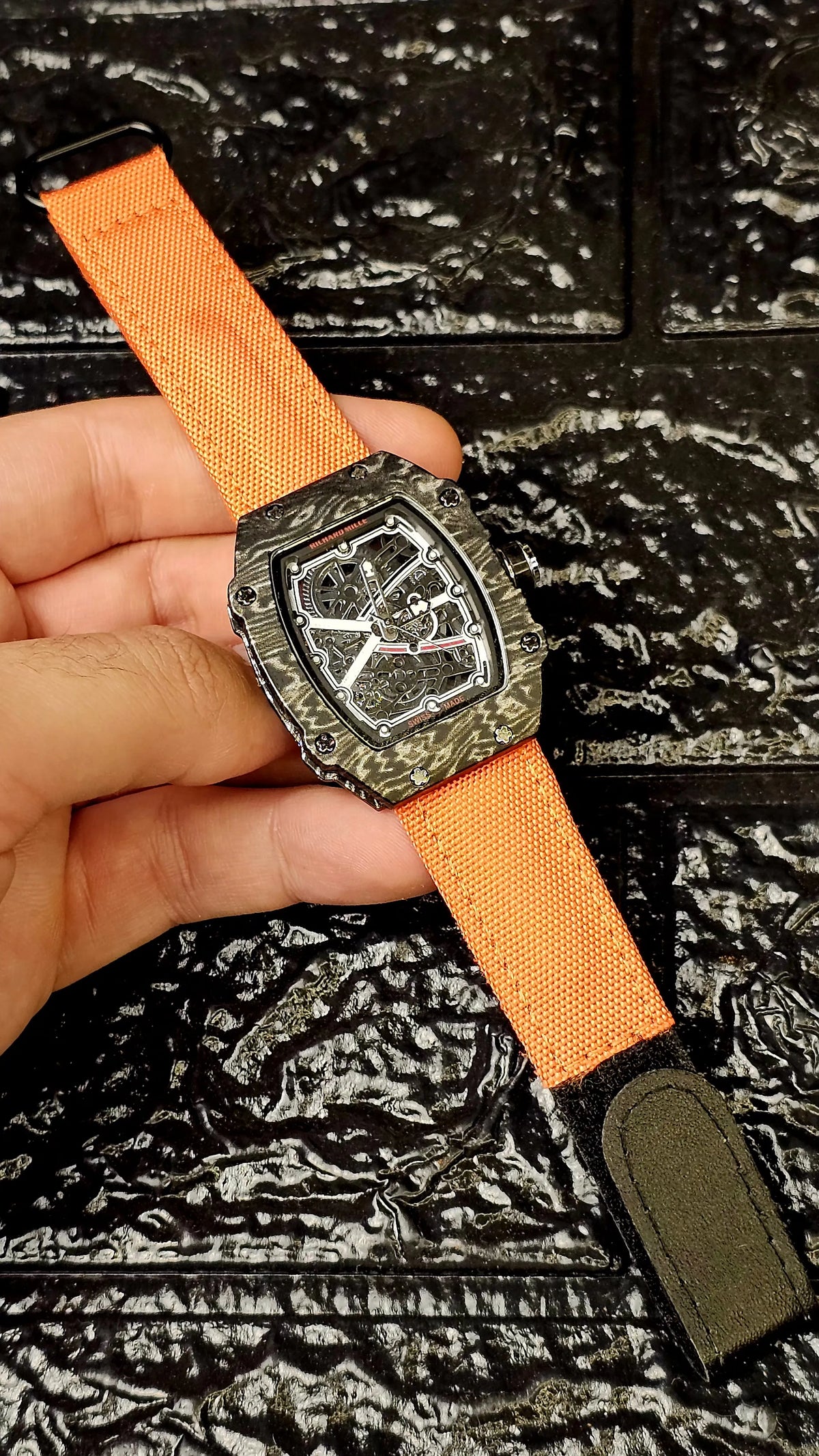 Richard Mille Tonneau-shaped skeleton watches