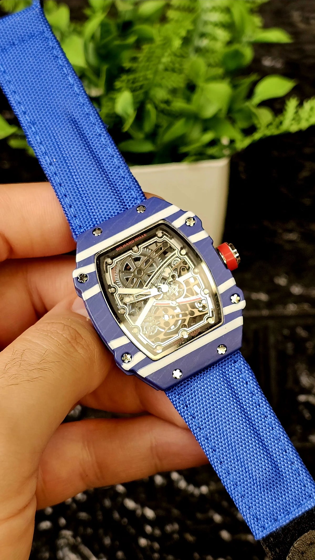 Richard Mille Tonneau-shaped skeleton watches