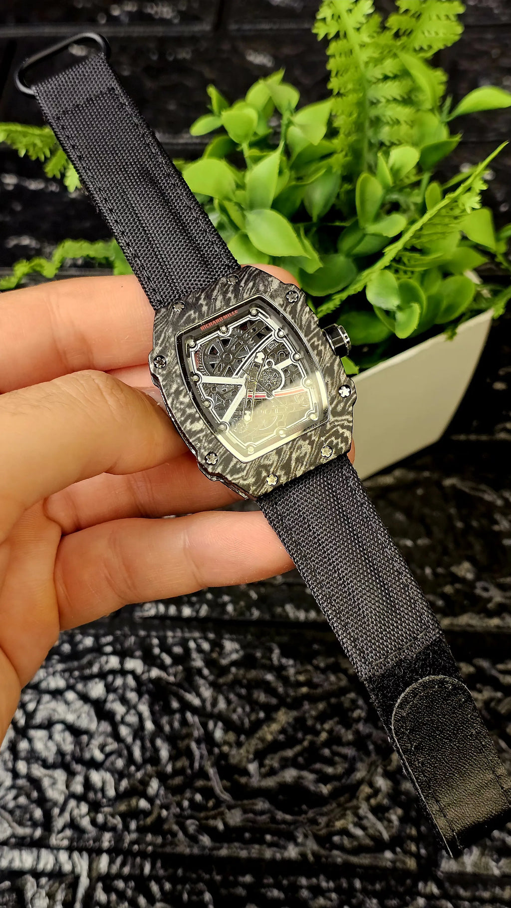 Richard Mille Tonneau-shaped skeleton watches