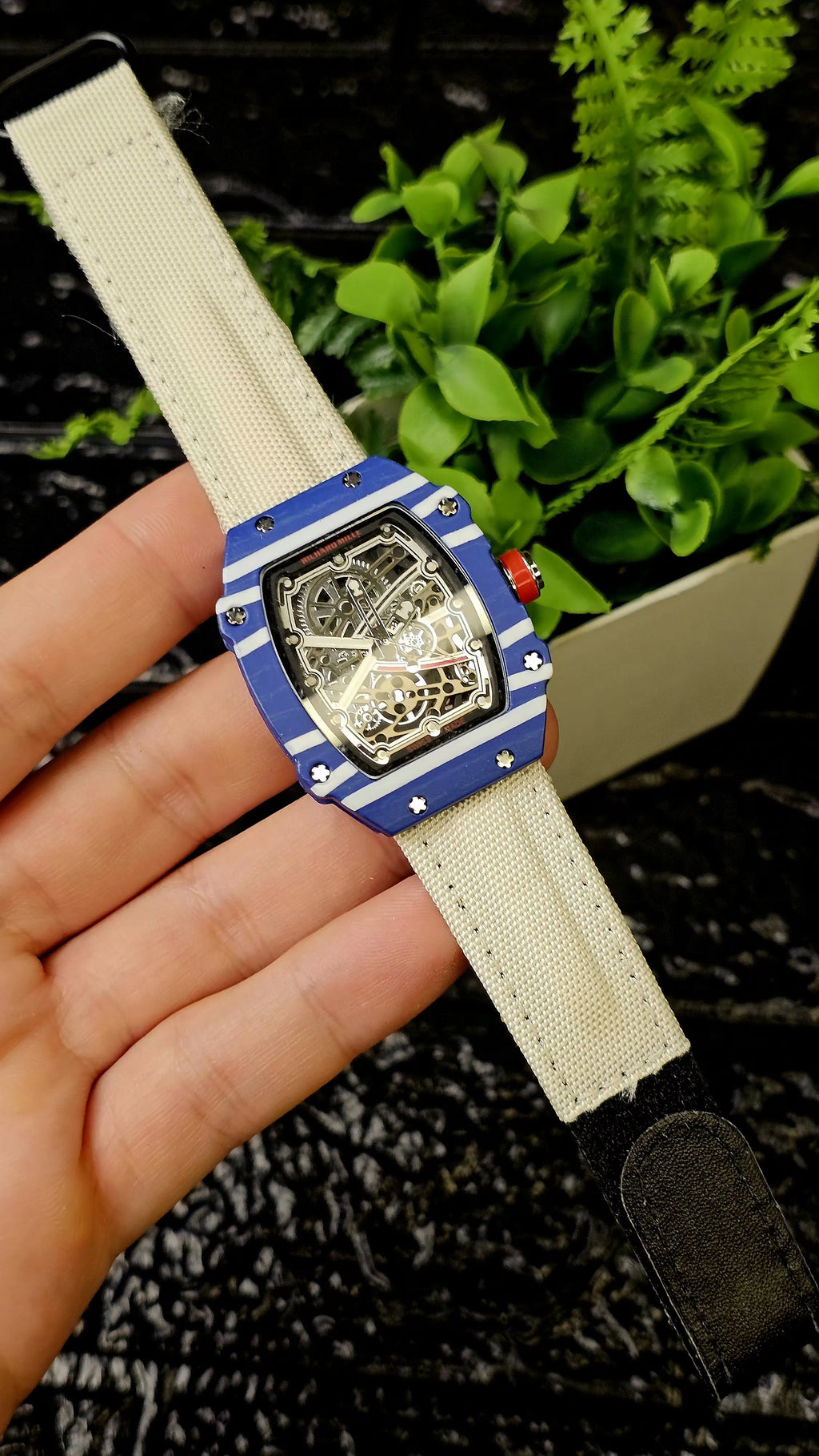 Richard Mille Tonneau-shaped skeleton watches