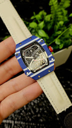 Richard Mille Tonneau-shaped skeleton watches