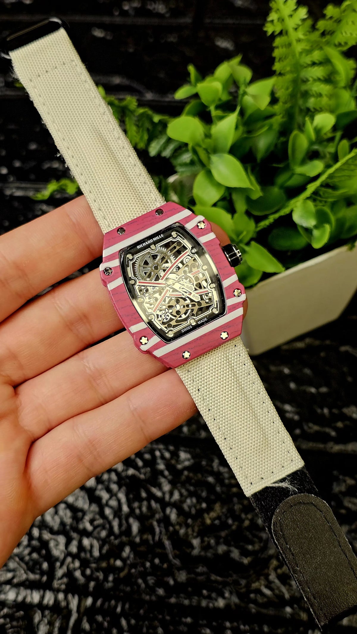 Richard Mille Tonneau-shaped skeleton watches