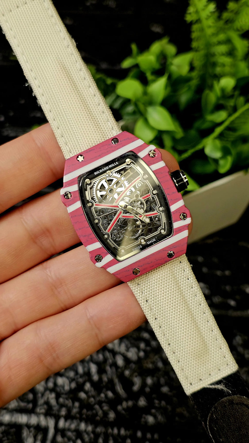 Richard Mille Tonneau-shaped skeleton watches