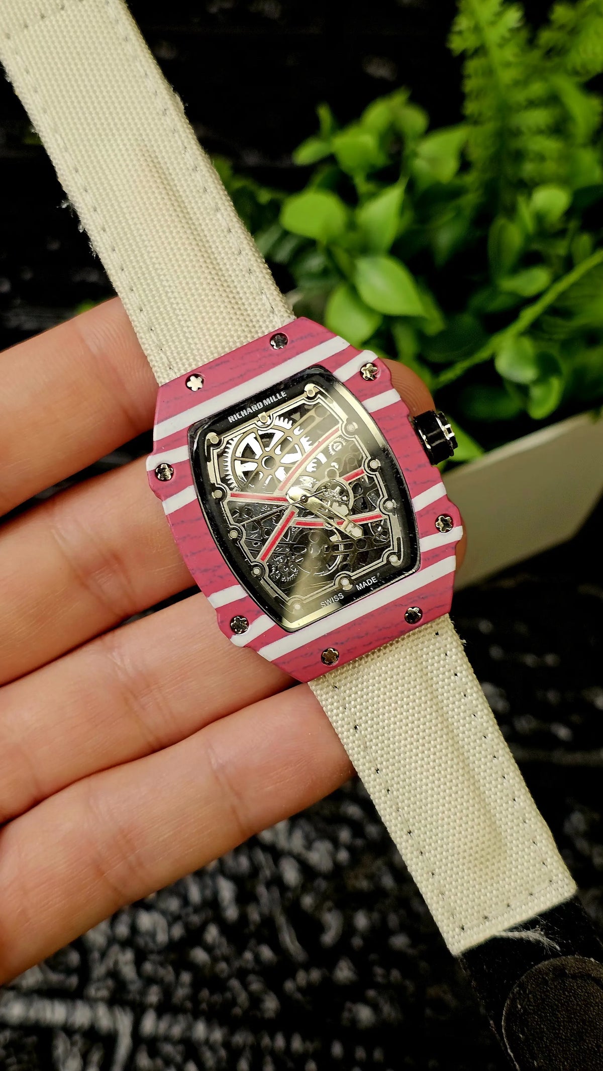 Richard Mille Tonneau-shaped skeleton watches