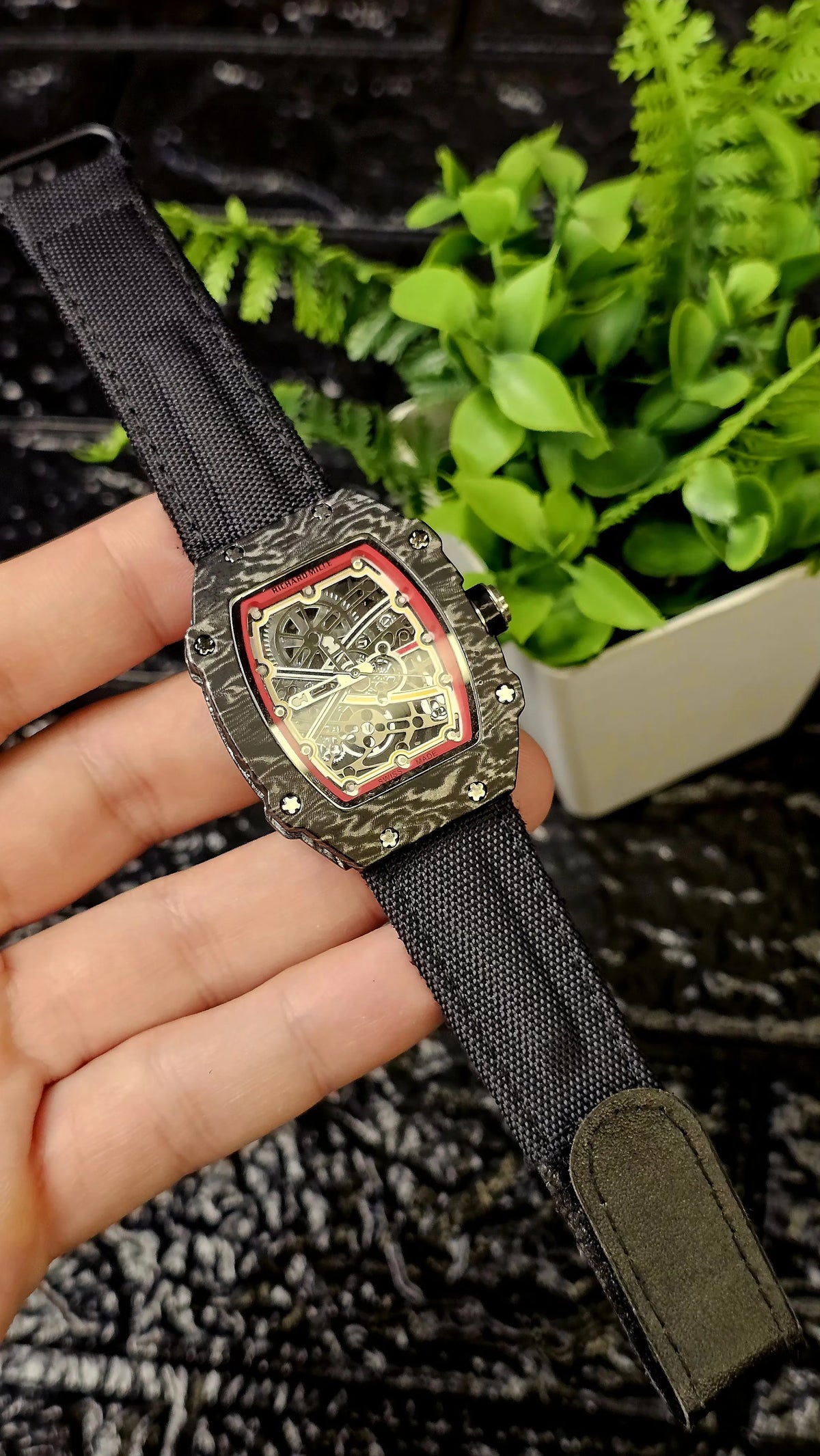 Richard Mille Tonneau-shaped skeleton watches