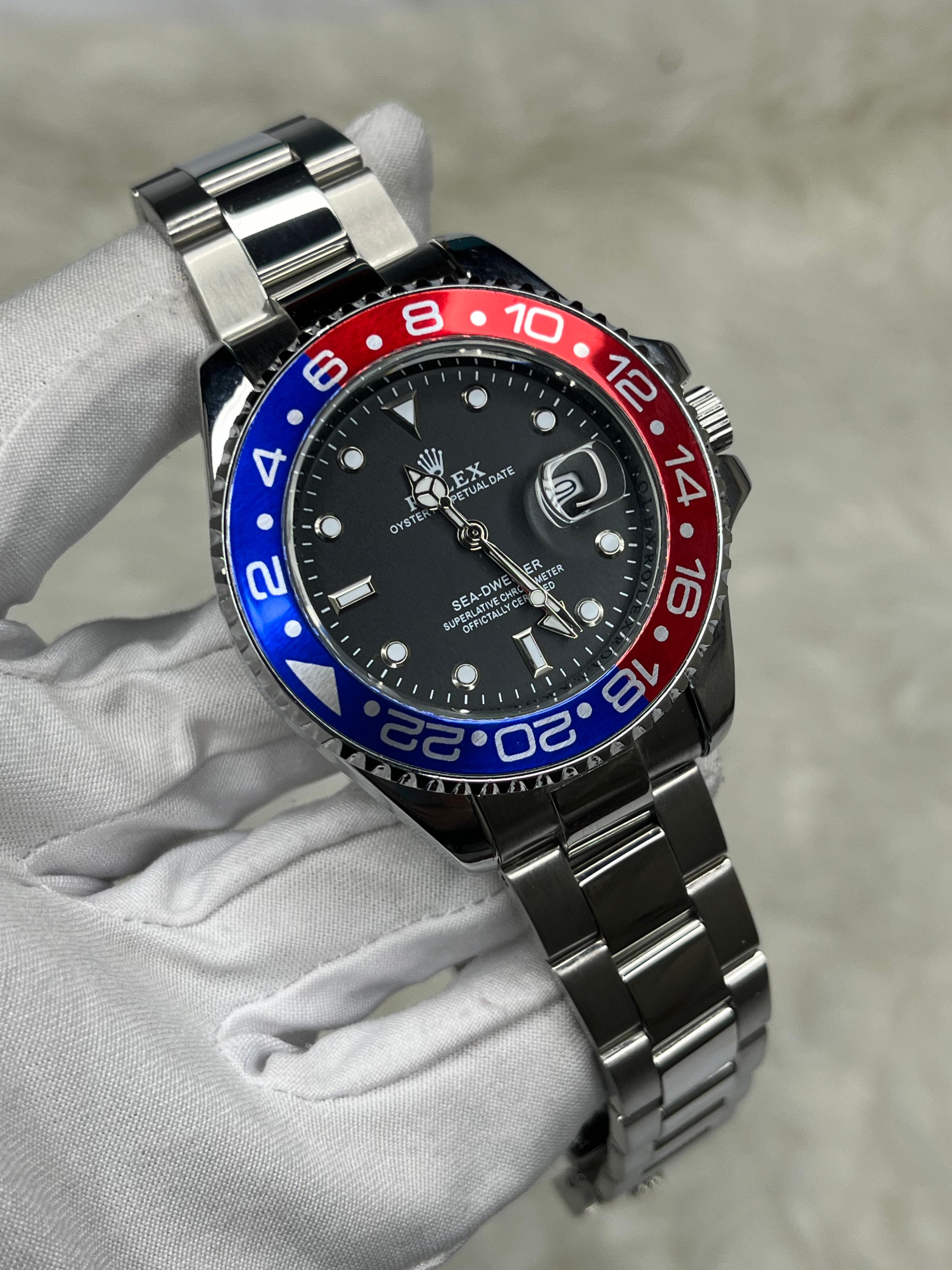 GMT_Master ll بضهر شفاف وحركة عقرب سحاب - Ahmed Store