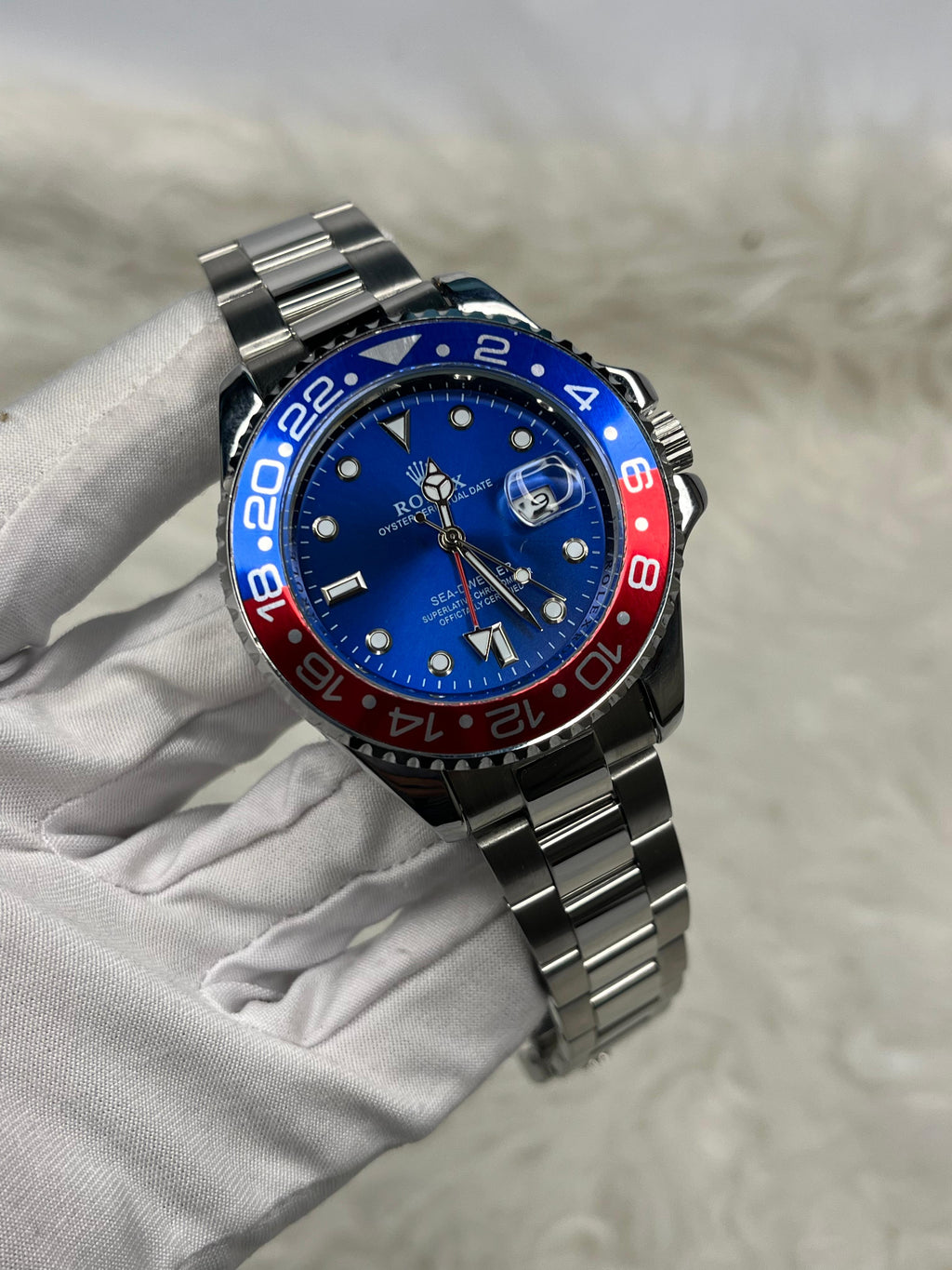 GMT_Master ll بضهر شفاف وحركة عقرب سحاب - Ahmed Store