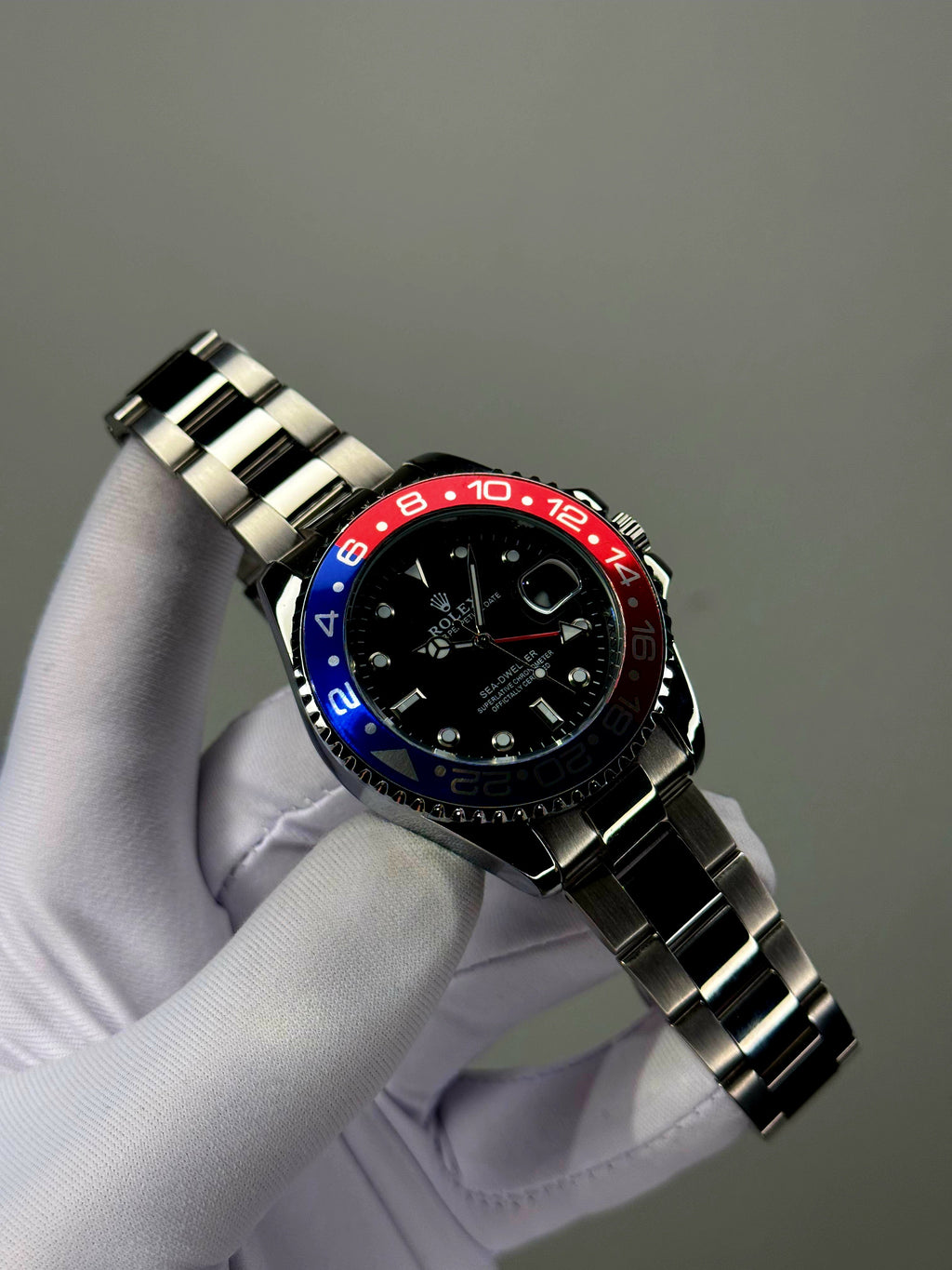 GMT_Master ll بضهر شفاف وحركة عقرب سحاب - Ahmed Store