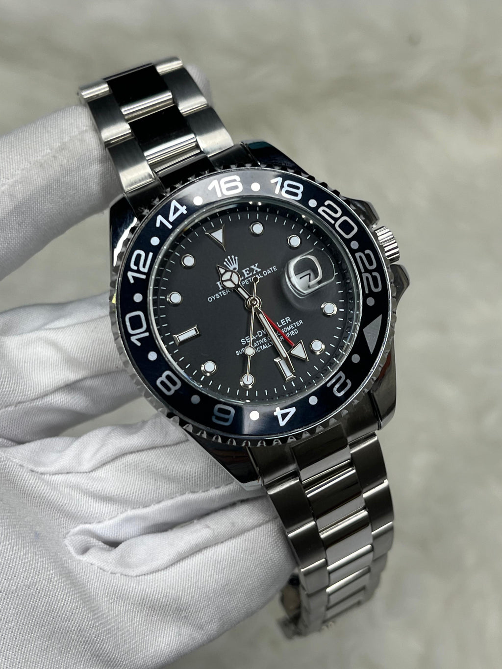 GMT_Master ll بضهر شفاف وحركة عقرب سحاب - Ahmed Store