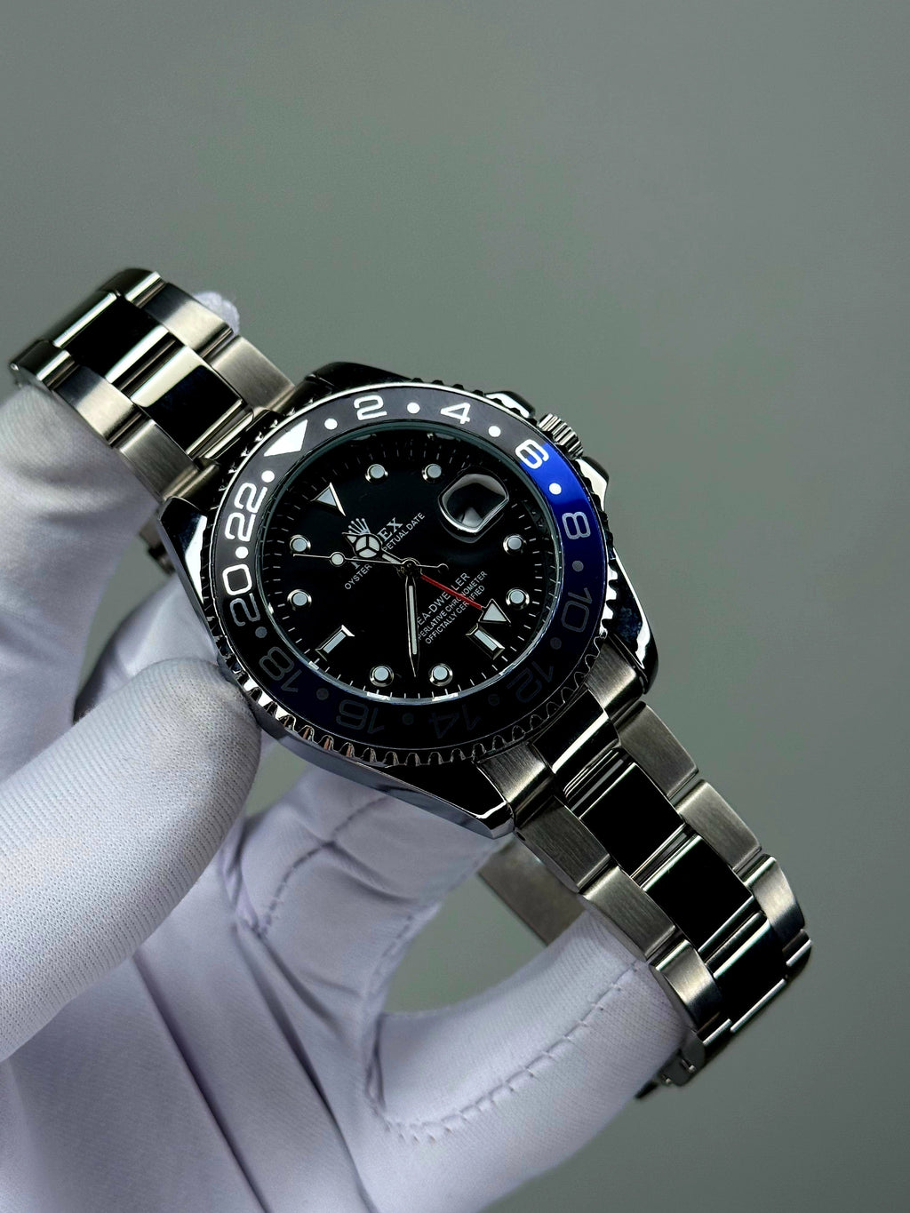 GMT_Master ll بضهر شفاف وحركة عقرب سحاب - Ahmed Store