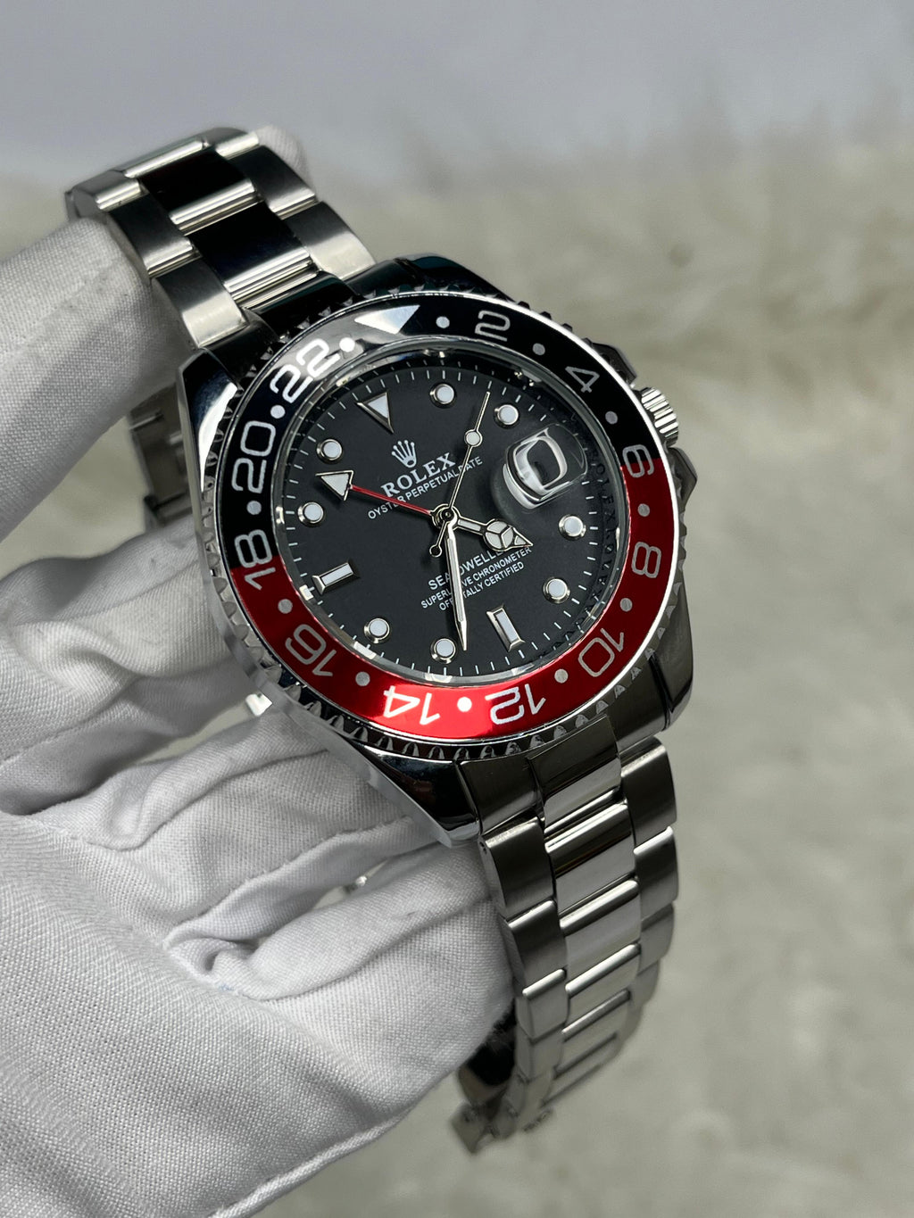 GMT_Master ll بضهر شفاف وحركة عقرب سحاب - Ahmed Store