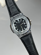 Patek phileppe leather  ضهر شفاف